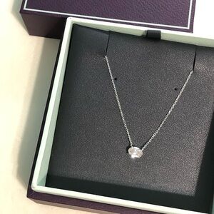 Vrai solitaire 1 carat Diamond white gold necklace
